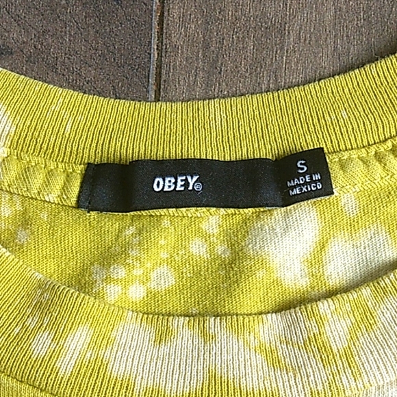 VTG 2YK OBEY CUSTOM BLEACH TEE S - Picture 4 of 9